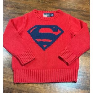 Baby Gap Junk food Superman knit sweater.  Size 4T.  DC comics.